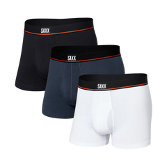 NON-STOP STRETCH COTTON 3-PACK Trunk / Black/Deep Navy/White