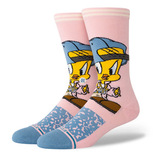 LOONEY TUNES X STANCE TWEETY CREW SOCKS