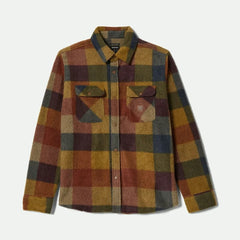 BOWERY L/S ARCTIC STRETCH FLEE - RUST/COPPER PLAID