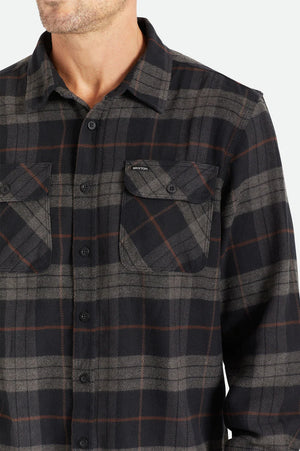 // BOWERY L/S FLANNEL - WASHED PINE NEEDLE/WASHED GOLD