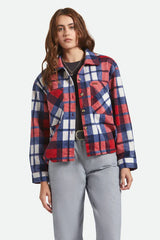 BOWERY W SOFT BRUSHED FLANNEL - ADRENALINE RUSH/NAVY