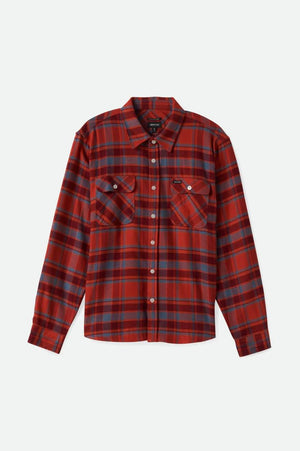 // BOWERY L/S FLANNEL - WASHED PINE NEEDLE/WASHED GOLD