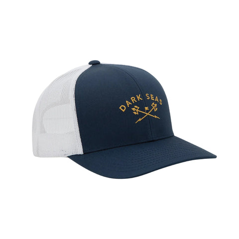 DARK SEAS MURRE TRUCKER HAT NAVY/WHITE