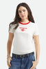 PEGASUS SLIM CREW TEE - VINTAGE WHITE - 100% COTTON