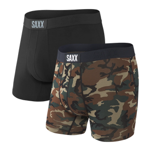 VIBE 2-PACK SUPER SOFT Boxer Brief / Black/Wood Camo