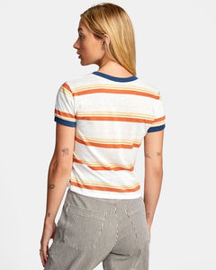 Big Distance Stripe Short Sleeve Tee