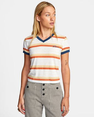 Big Distance Stripe Short Sleeve Tee
