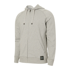 DOWN TIME FZ HOODIE - GREY HEATHER