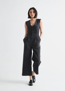 PERFORMANCE DENIM TAILORED JUMPSUIT