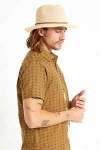 Wesley Straw Packable Fedora