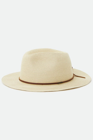 Wesley Straw Packable Fedora