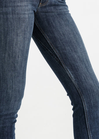 Performance Denim Mid Rise Slim Straight